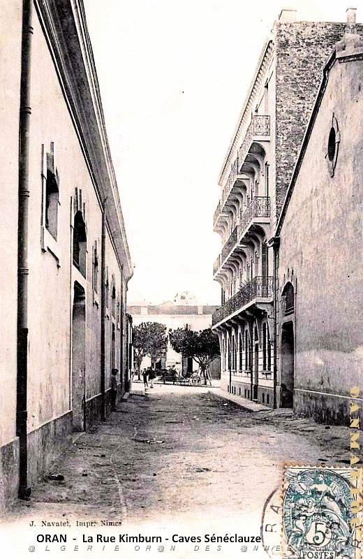 2483- Oran - Rue Kimburn - Caves Seneclauze - 1906.jpg